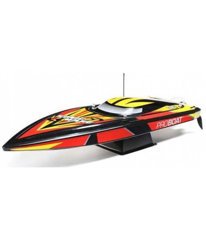 Pro Boat Sonicwake 36" Self-Righting RTR Deep-V Brushless Boat (Black) w/Spektrum SLT3 2.4GHz Radio