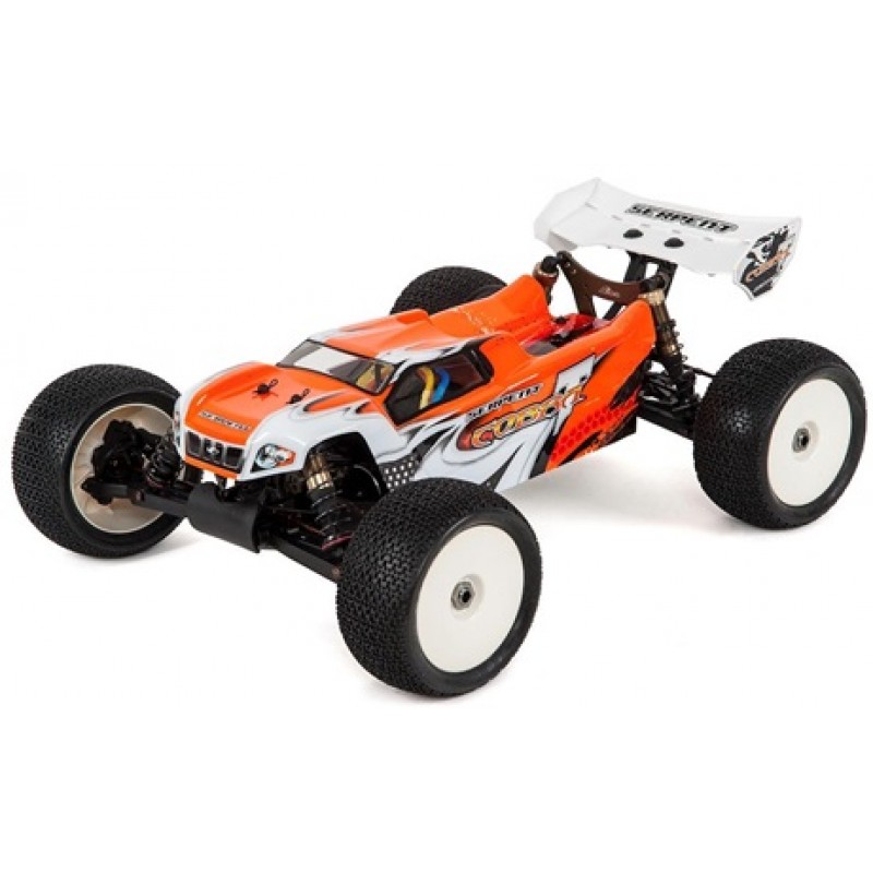 Serpent S811T-E "Cobra E" RTR 1/8 4WD Electric Truggy (Orange) w/2.4GHz Radio