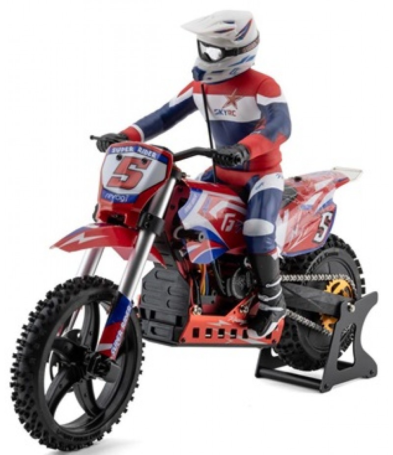 SkyRC Super Rider SR5 RTR 1/4 Brushless Dirt Bike (Red) w/2.4GHz Radio, Battery & Charger