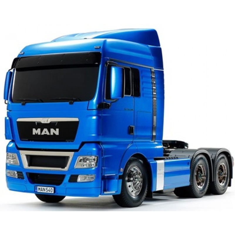 Tamiya 1/14 Pre-Painted Man TGX 26.540 6x4 XLX Model Kit (Light Metallic Blue)