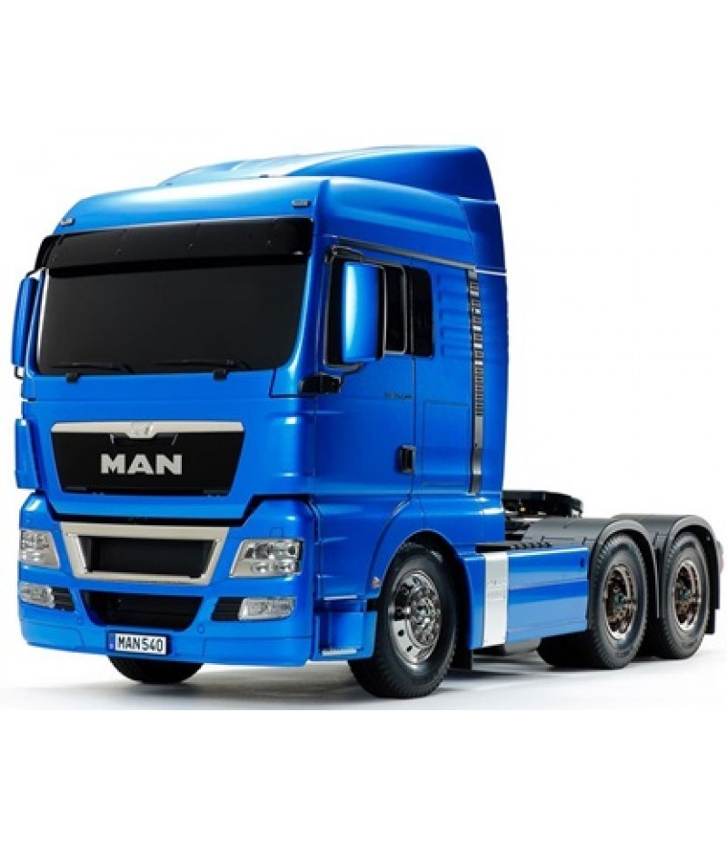 Tamiya 1/14 Pre-Painted Man TGX 26.540 6x4 XLX Model Kit (Light Metallic Blue)