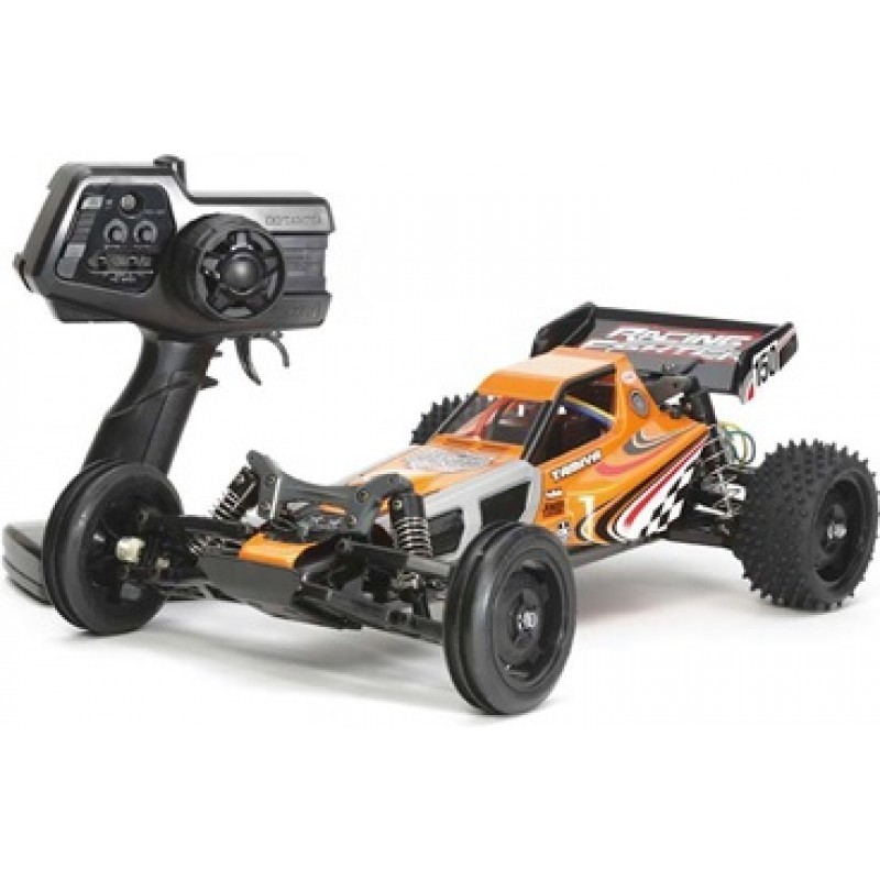 Tamiya XB Racing Fighter DT03 2WD RTR Off Road Buggy (Orange/Silver) w/2.4GHZ Transmitter