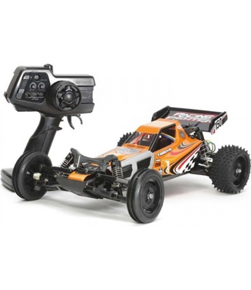 Tamiya XB Racing Fighter DT03 2WD RTR Off Road Buggy (Orange/Silver) w/2.4GHZ Transmitter