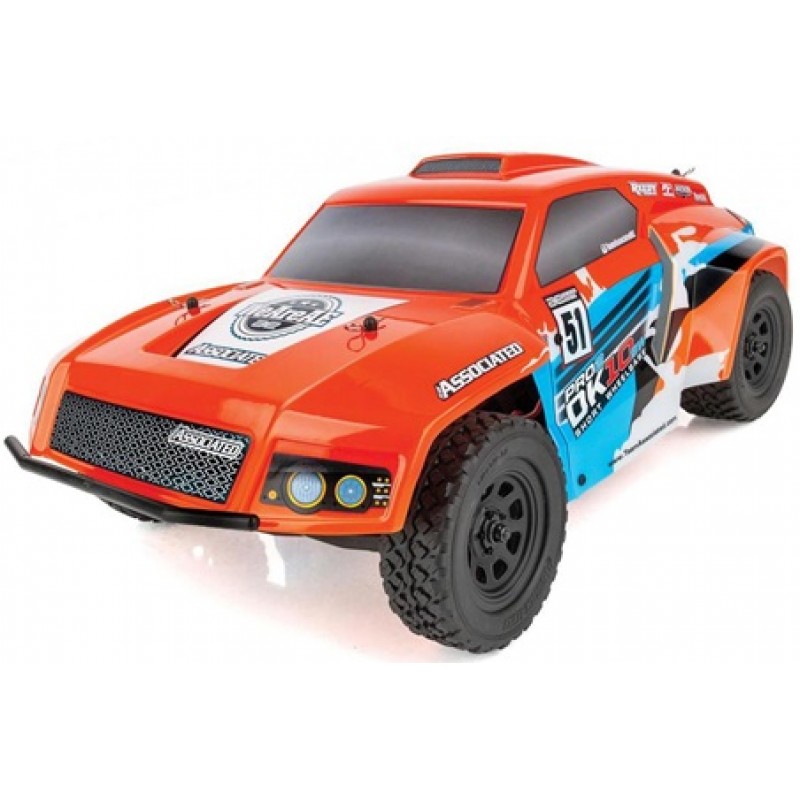 Team Associated Pro2 DK10SW 2WD 1/10 Brushless Dakar Rally Racer (Orange) Combo w/2.4GHz Radio, Battery & Charger