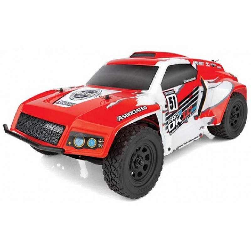 Team Associated Pro2 DK10SW 2WD 1/10 Brushless Dakar Rally Racer (Red) Combo w/2.4GHz Radio, Battery & Charger