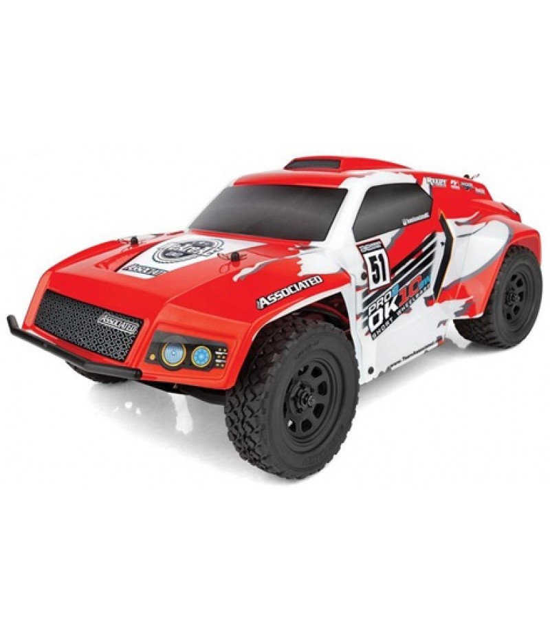 Team Associated Pro2 DK10SW 2WD 1/10 Brushless Dakar Rally Racer (Red) Combo w/2.4GHz Radio, Battery & Charger