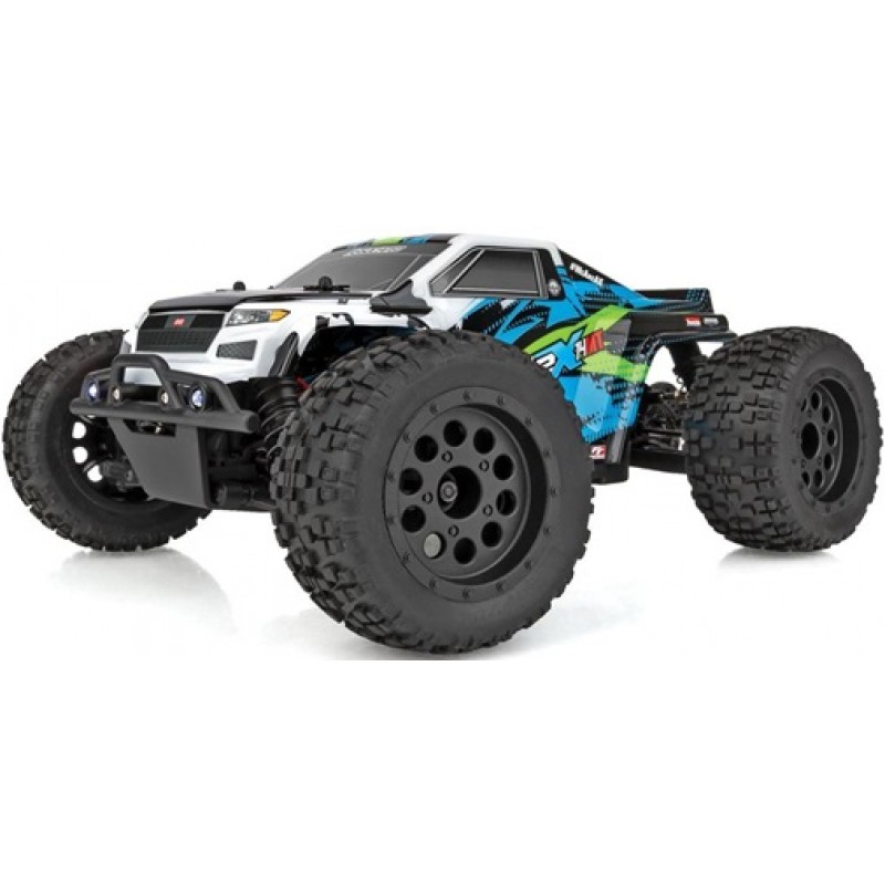 Team Associated Reflex 14MT 1/14 RTR 4WD Brushless Mini Monster Truck Combo (Green/Blue) w/2.4GHz Radio, Battery & Charger