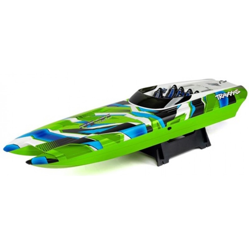 Traxxas DCB M41 Widebody 40" Catamaran High Performance 6S Race Boat (Green) w/TQi 2.4Ghz Radio & TSM