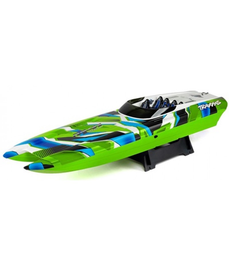 Traxxas DCB M41 Widebody 40" Catamaran High Performance 6S Race Boat (Green) w/TQi 2.4Ghz Radio & TSM