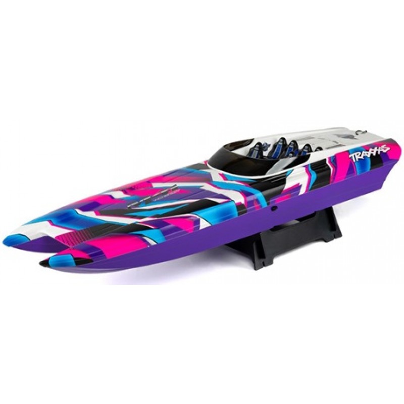 Traxxas DCB M41 Widebody 40" Catamaran High Performance 6S Race Boat (Purple) w/TQi 2.4Ghz Radio & TSM