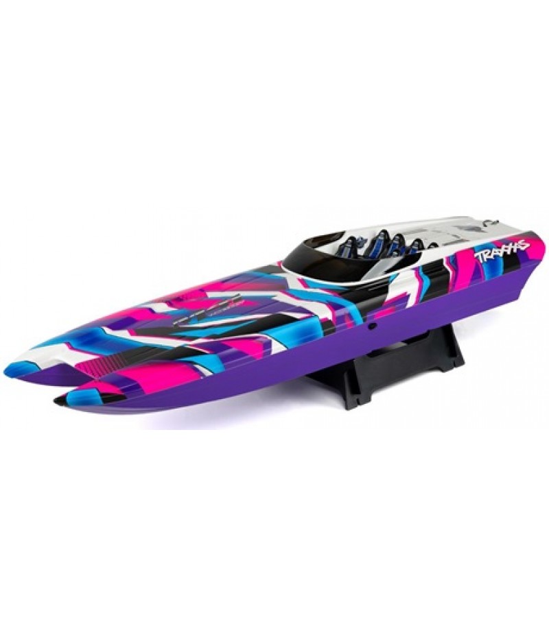 Traxxas DCB M41 Widebody 40" Catamaran High Performance 6S Race Boat (Purple) w/TQi 2.4Ghz Radio & TSM