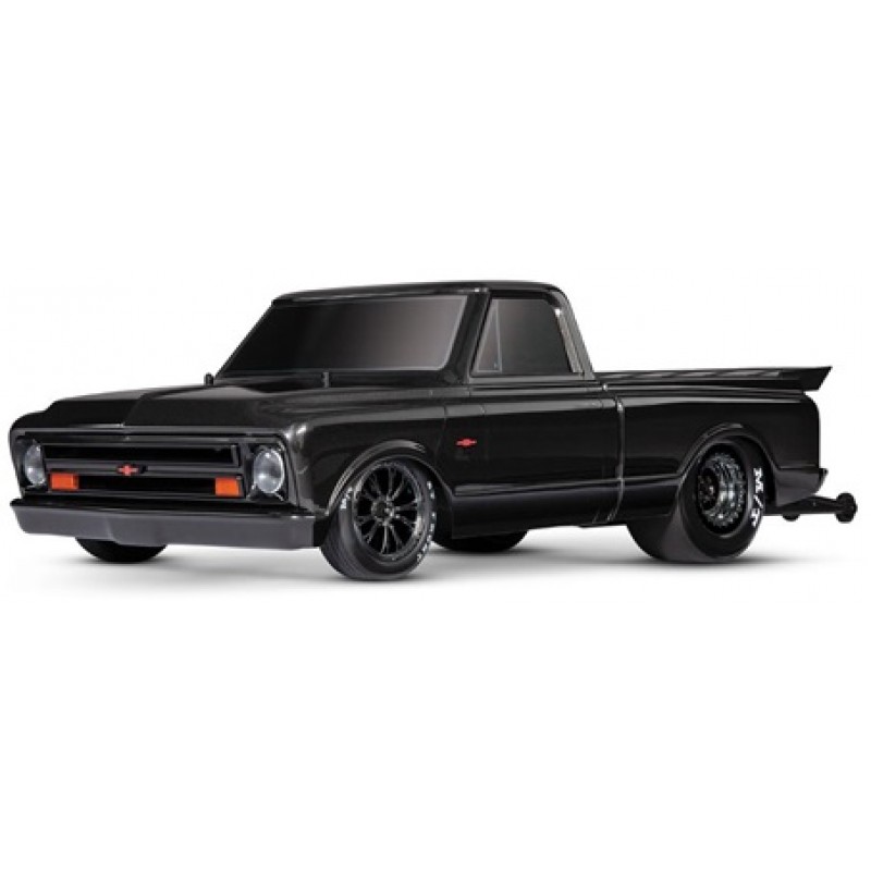 Traxxas Drag Slash 1/10 2WD RTR No Prep Truck w/1967 Chevrolet C10 Body (Black) TQi 2.4GHz Radio & TSM