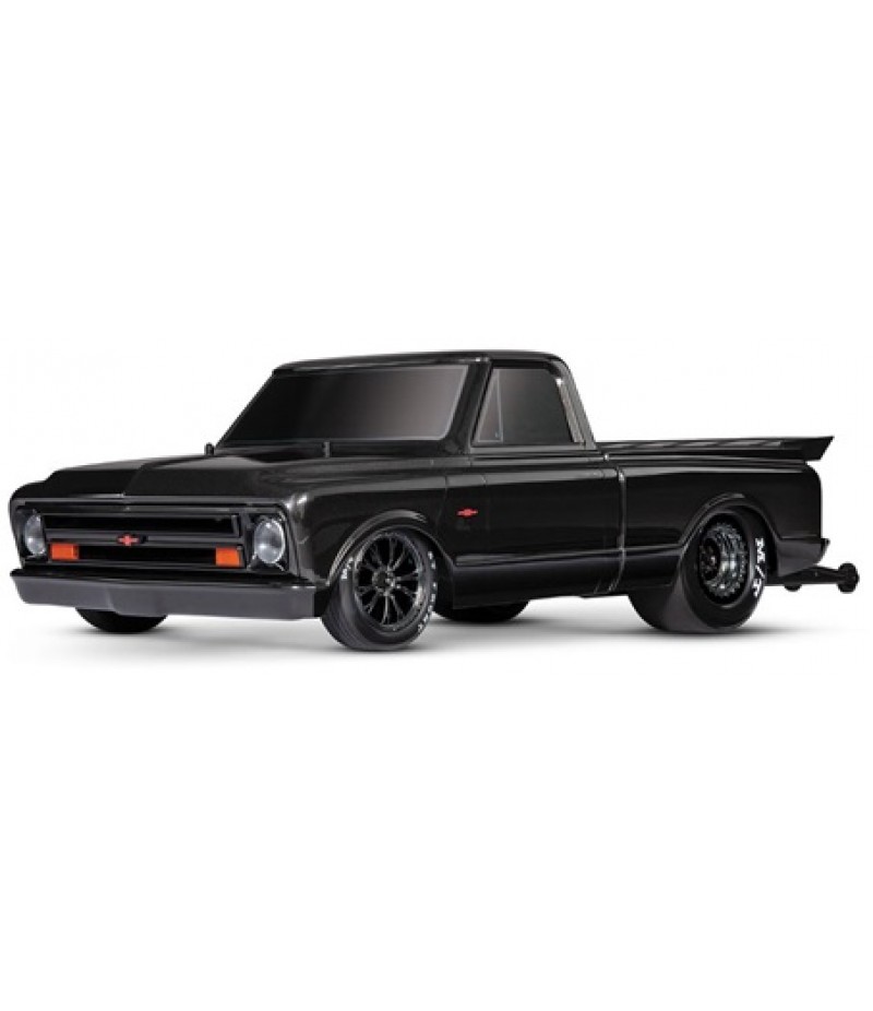 Traxxas Drag Slash 1/10 2WD RTR No Prep Truck w/1967 Chevrolet C10 Body (Black) TQi 2.4GHz Radio & TSM