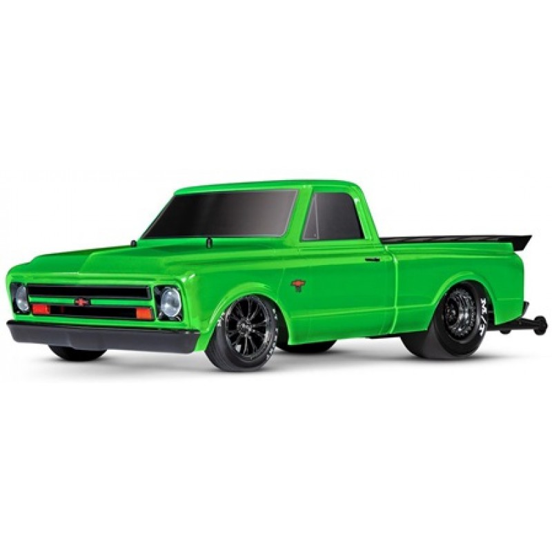 Traxxas Drag Slash 1/10 2WD RTR No Prep Truck w/1967 Chevrolet C10 Body (Green) TQi 2.4GHz Radio & TSM