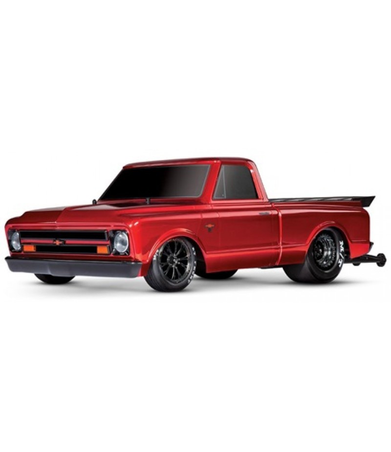 Traxxas Drag Slash 1/10 2WD RTR No Prep Truck w/1967 Chevrolet C10 Body (Red) TQi 2.4GHz Radio & TSM