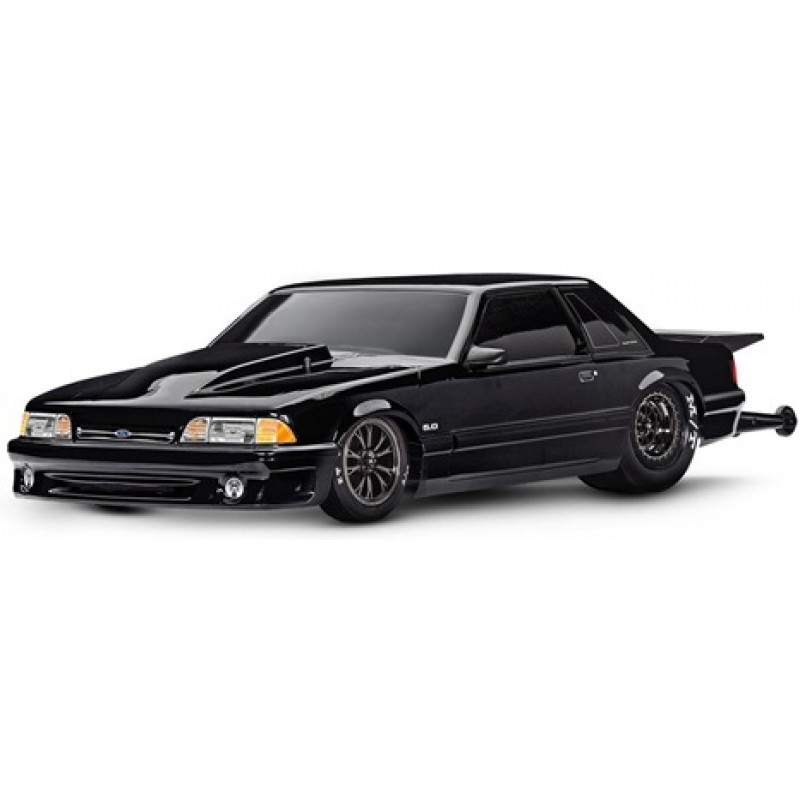 Traxxas Drag Slash HD 1/10 2WD RTR No Prep Car w/Ford Mustang 5.0 Body (Black) TQi 2.4GHz Radio & TSM