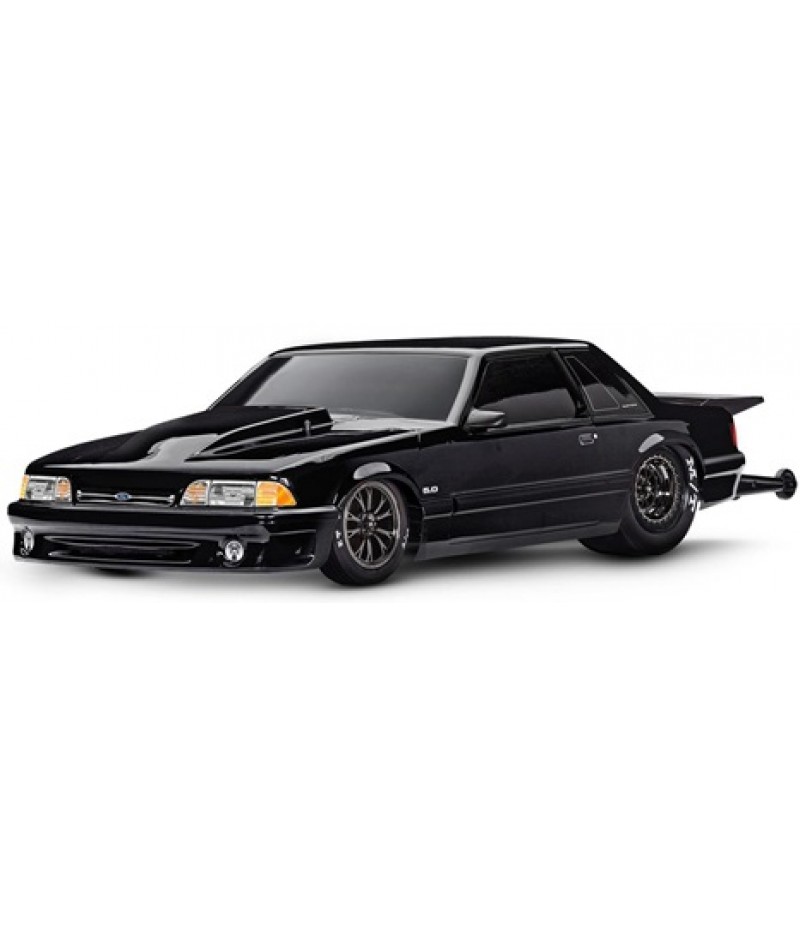 Traxxas Drag Slash HD 1/10 2WD RTR No Prep Car w/Ford Mustang 5.0 Body (Black) TQi 2.4GHz Radio & TSM