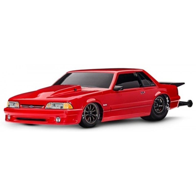 Traxxas Drag Slash HD 1/10 2WD RTR No Prep Car w/Ford Mustang 5.0 Body (Red) TQi 2.4GHz Radio & TSM