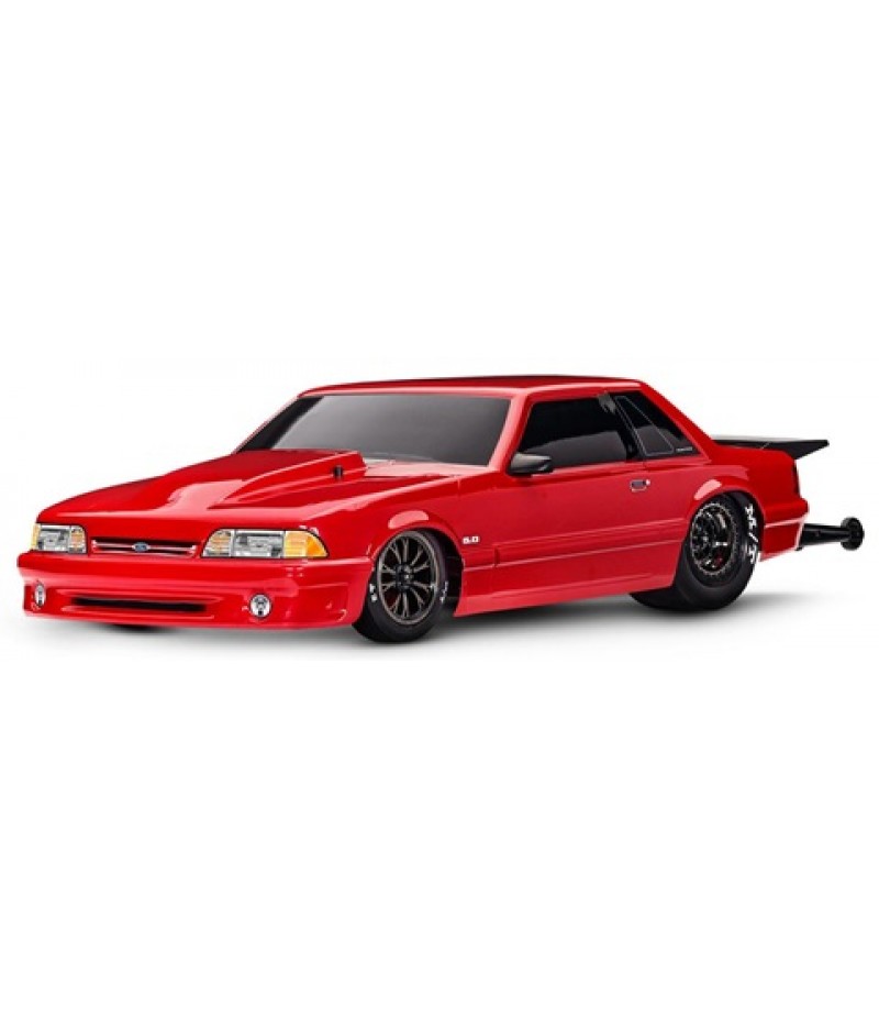 Traxxas Drag Slash HD 1/10 2WD RTR No Prep Car w/Ford Mustang 5.0 Body (Red) TQi 2.4GHz Radio & TSM