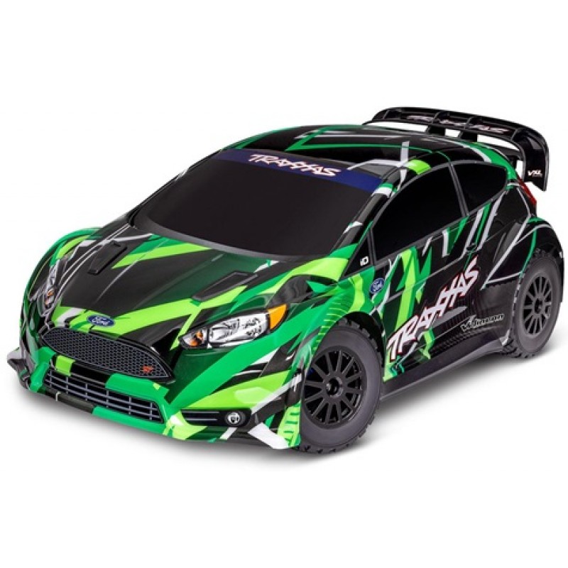 Traxxas Ford Fiesta ST 4x4 VXL Brushless 1/10 RTR AWD Rally Car (Green) w/TQi 2.4GHz Radio & TSM