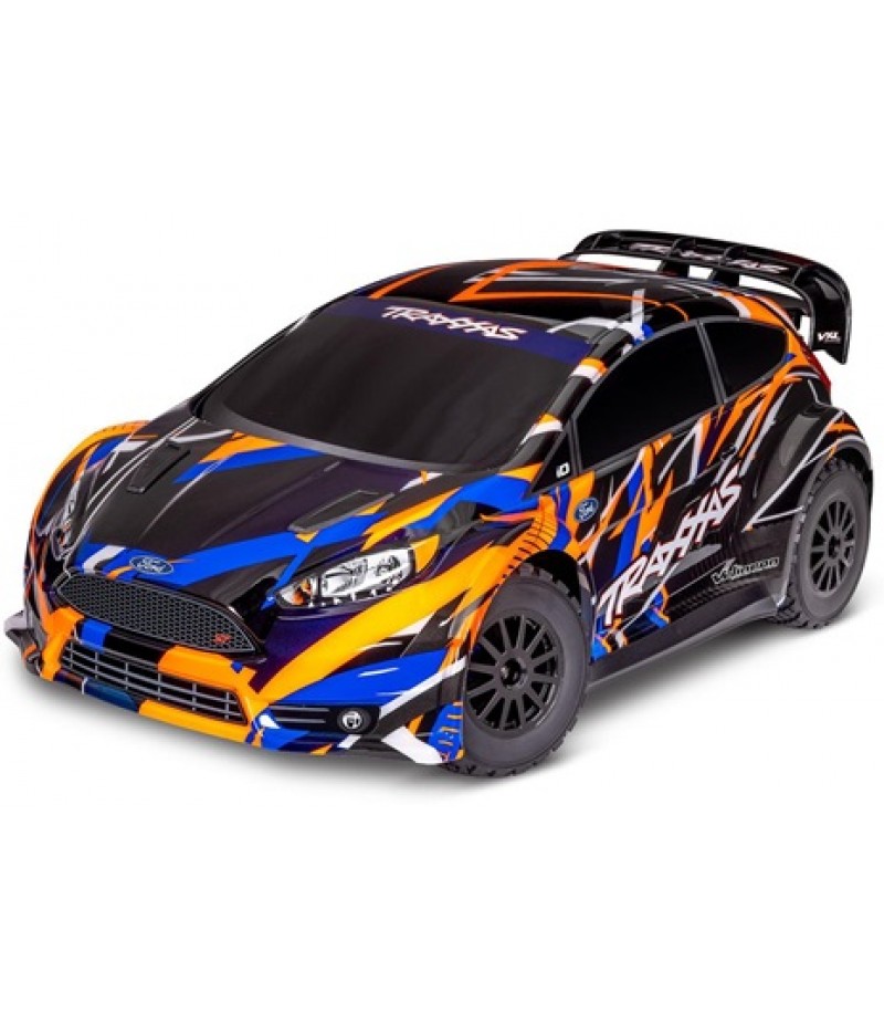 Traxxas Ford Fiesta ST 4x4 VXL Brushless 1/10 RTR AWD Rally Car (Orange) w/TQi 2.4GHz Radio & TSM