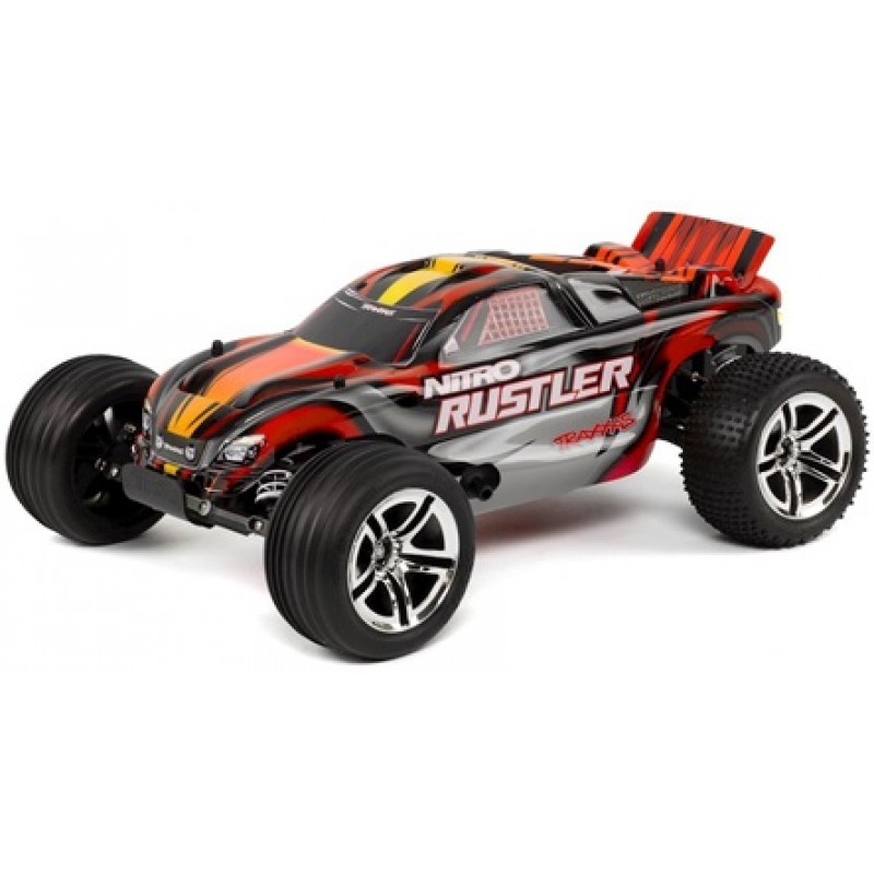 Traxxas Nitro Rustler 1/10 2WD with TSM (Red)