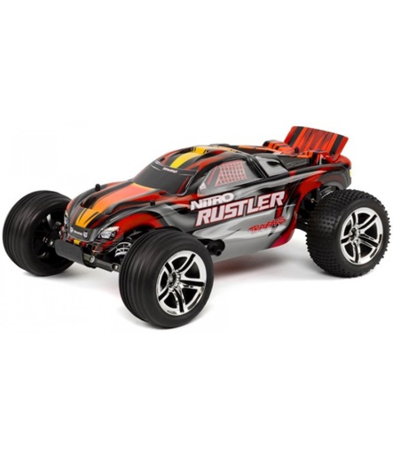 Traxxas Nitro Rustler 1/10 2WD with TSM (Red)