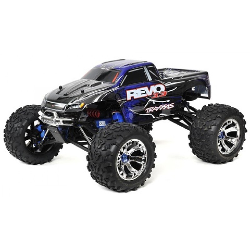 Traxxas Revo 3.3 1/10 4WD Nitro Monster Truck RTR with w/ TSM (Blue)