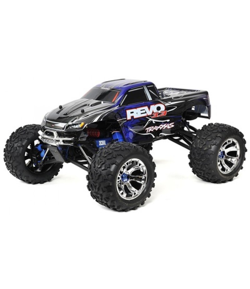 Traxxas Revo 3.3 1/10 4WD Nitro Monster Truck RTR with w/ TSM (Blue)