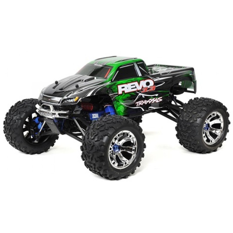 Traxxas Revo 3.3 1/10 4WD Nitro Monster Truck RTR with w/ TSM (Green)