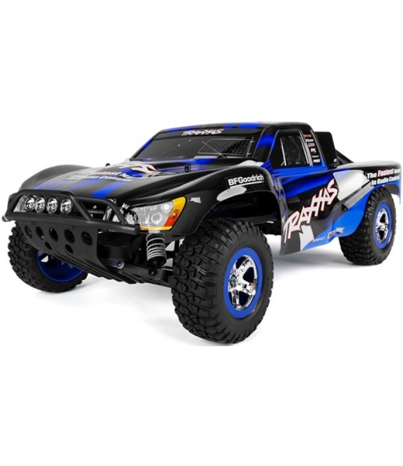 Traxxas Slash 1/10 RTR Short Course Truck (Blue) LED Lights, TQ 2.4GHz Radio, Battery & DC Charger