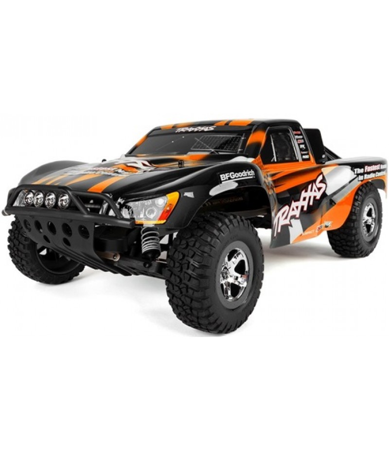 Traxxas Slash 1/10 RTR Short Course Truck (Orange) LED Lights, TQ 2.4GHz Radio, Battery & DC Charger