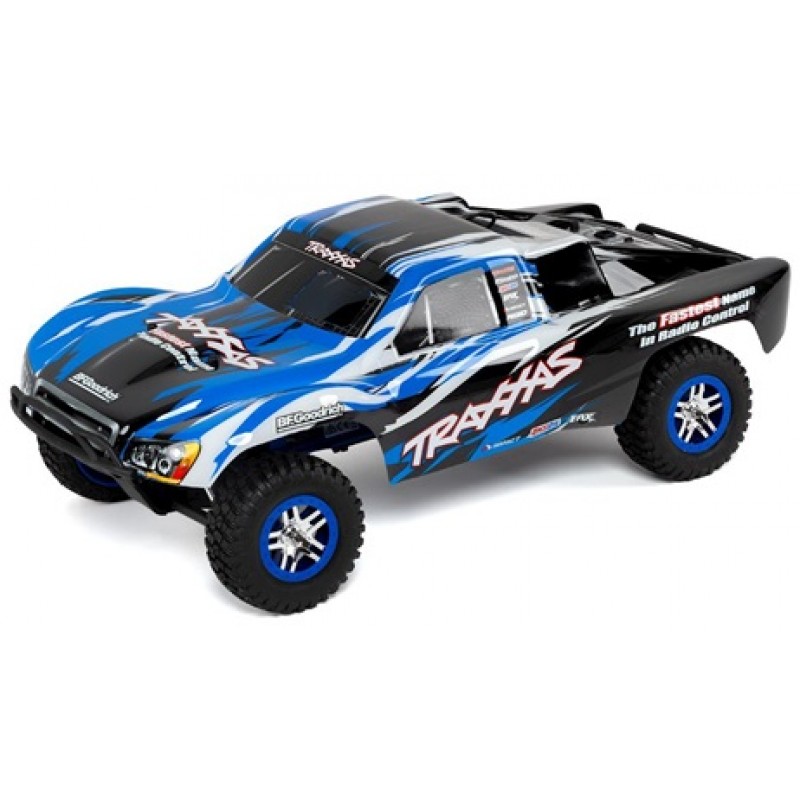 Traxxas Slayer Pro 4X4 1/10-Scale 4WD Nitro-Powered SC Truck (Blue)