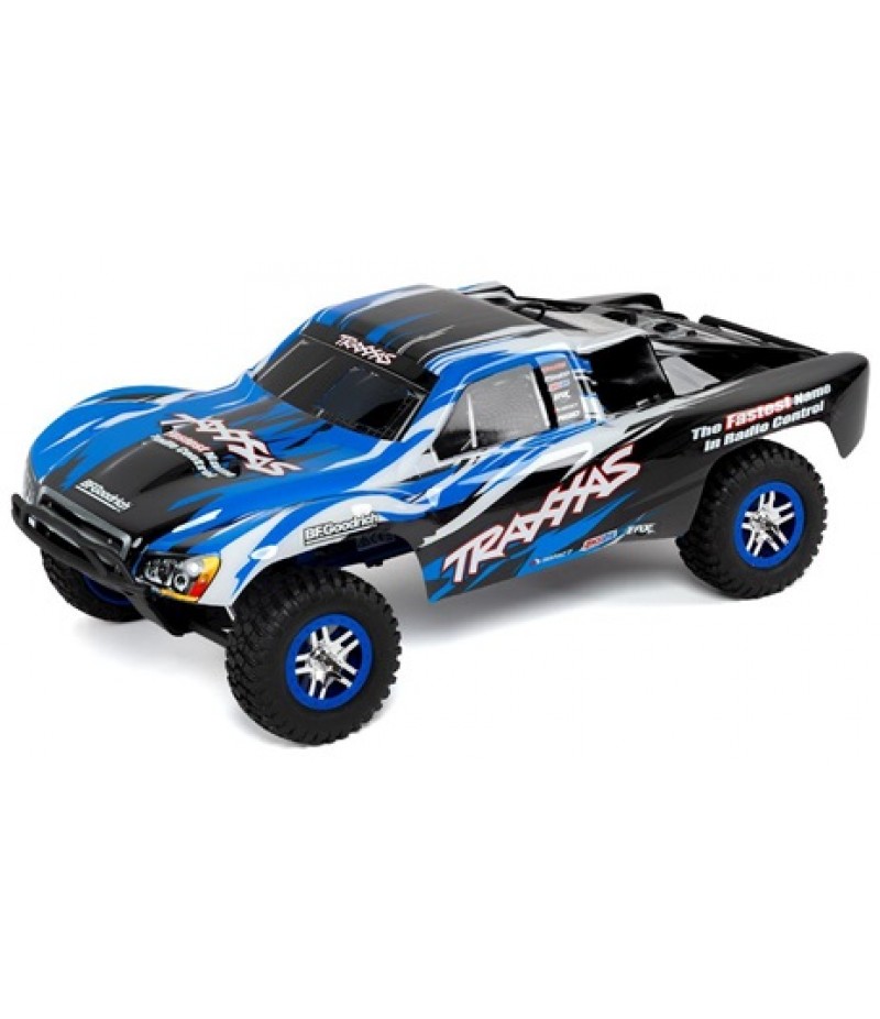 Traxxas Slayer Pro 4X4 1/10-Scale 4WD Nitro-Powered SC Truck (Blue)