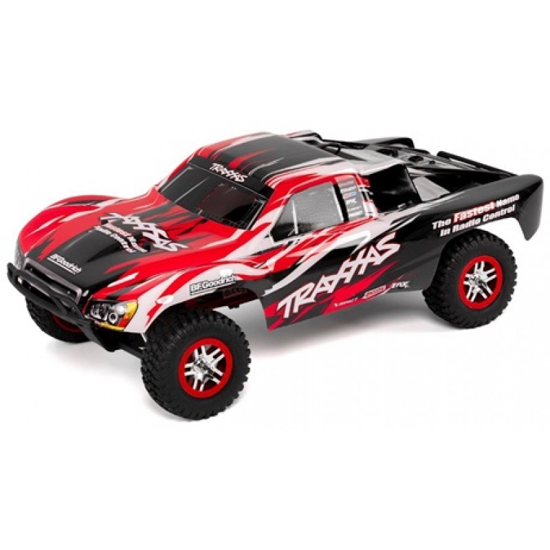 Traxxas Slayer Pro 4X4 1/10-Scale 4WD Nitro-Powered SC Truck (Red)