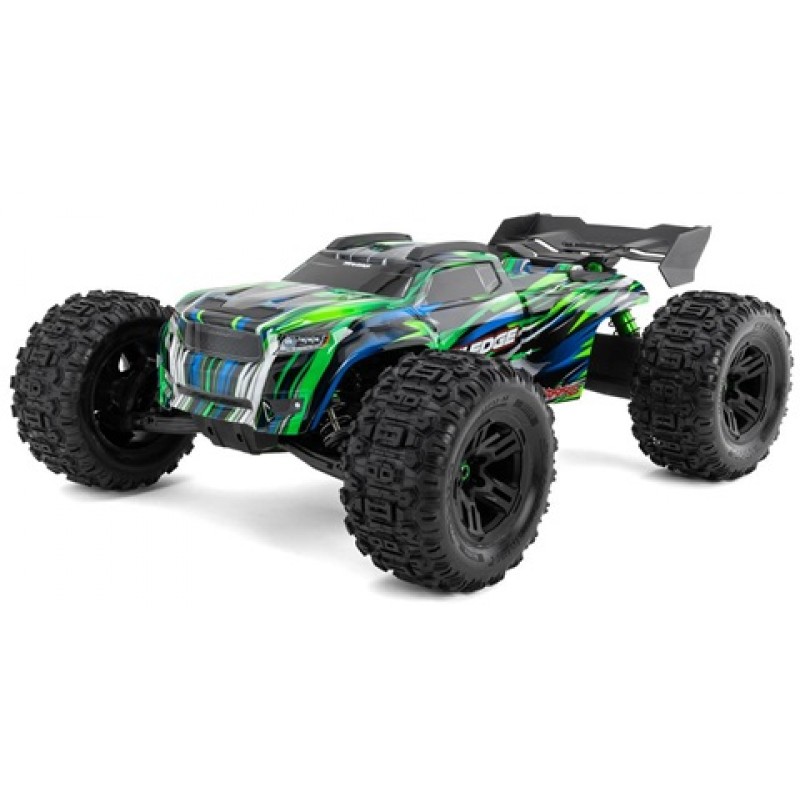 Traxxas Sledge RTR 6S 4WD Electric Brushless 1/8 Monster Truck (Green) w/Belted Sledgehammer Tires & TQi 2.4GHz TSM Radio