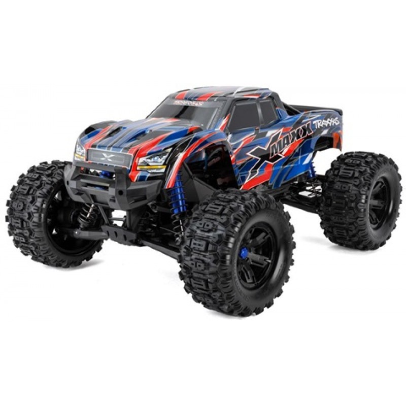 Traxxas X-Maxx 8S 1/6 4WD Brushless RTR Monster Truck (Blue) w/2.4GHz TQi Radio, TSM & Belted Tires