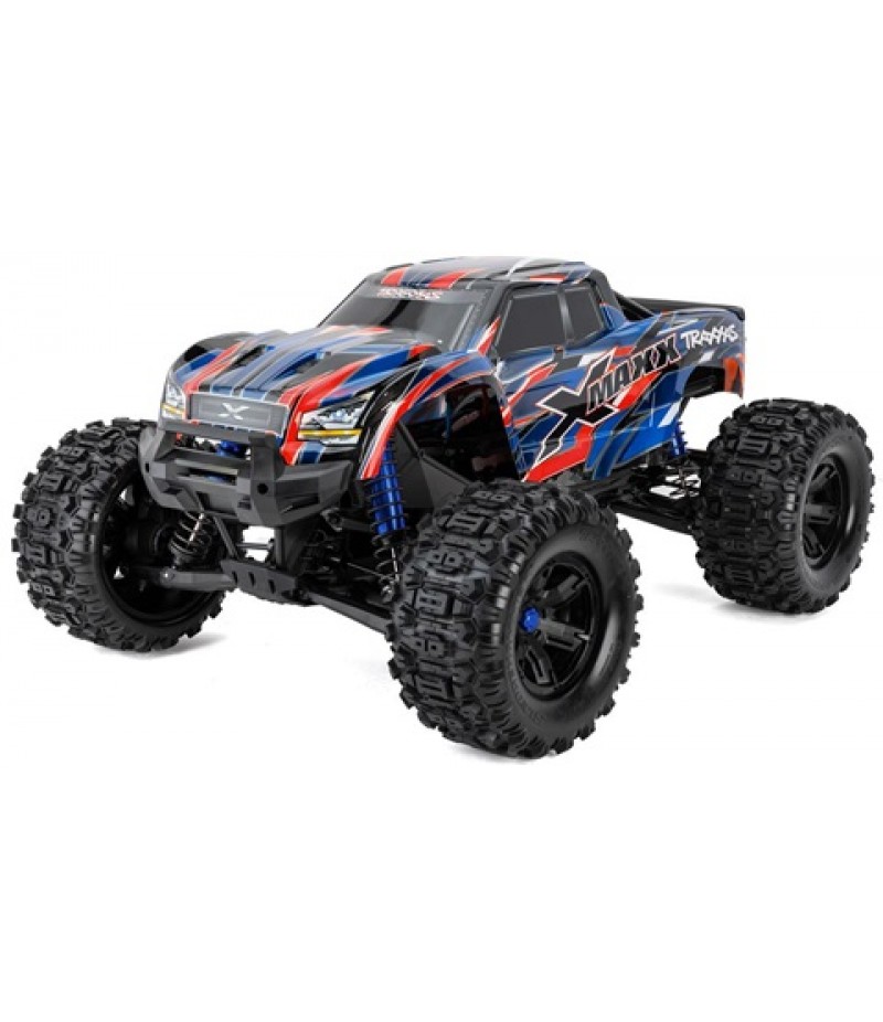 Traxxas X-Maxx 8S 1/6 4WD Brushless RTR Monster Truck (Blue) w/2.4GHz TQi Radio, TSM & Belted Tires