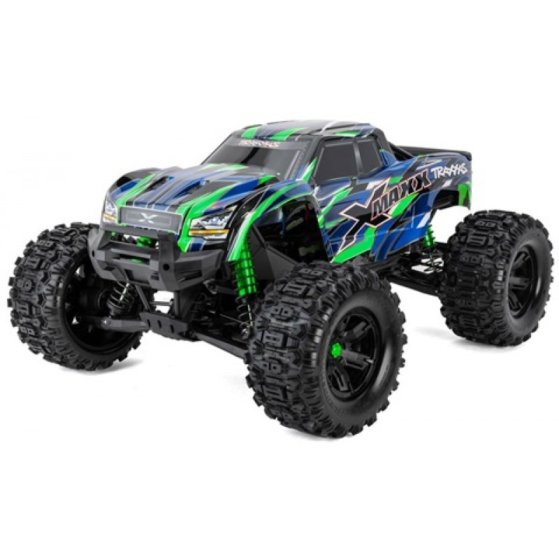 Traxxas X-Maxx 8S 1/6 4WD Brushless RTR Monster Truck (Green) w/2.4GHz TQi Radio, TSM & Belted Tires