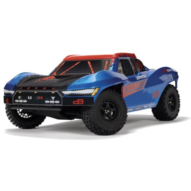 ARRMA Fury BLX 1/10 2WD Short Course Truck RTR, Blue