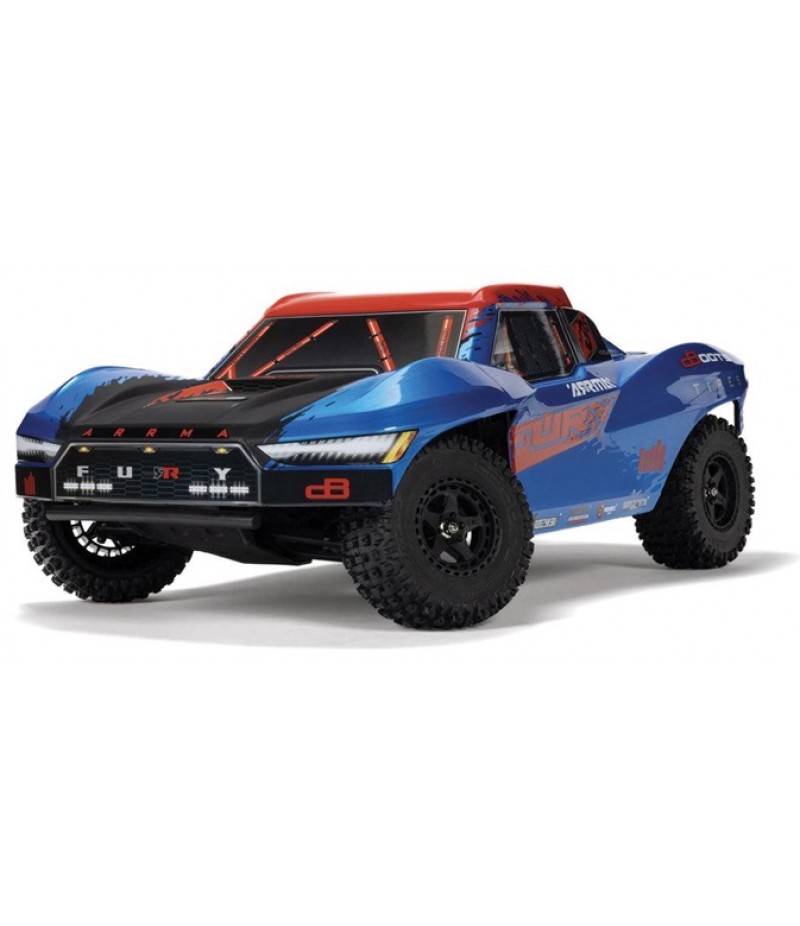 ARRMA Fury BLX 1/10 2WD Short Course Truck RTR, Blue