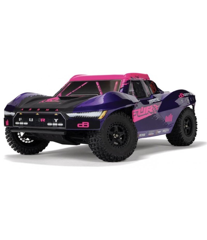 ARRMA Fury BLX 1/10 2WD Short Course Truck RTR, Purple