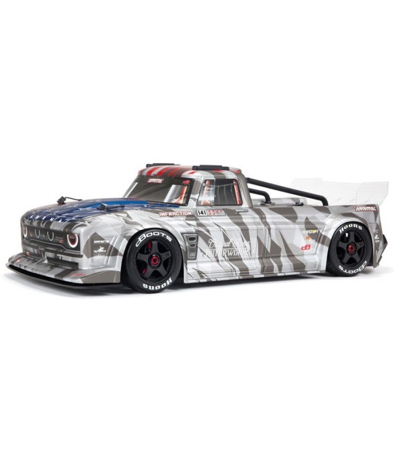 ARRMA Infraction V2 6S BLX 1/7 4WD Truck RTR, Silver