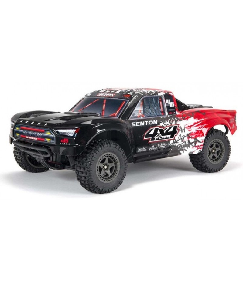 ARRMA Senton V3 3S Brushless 1/10 4X4 Short Course Truck RTR, Red