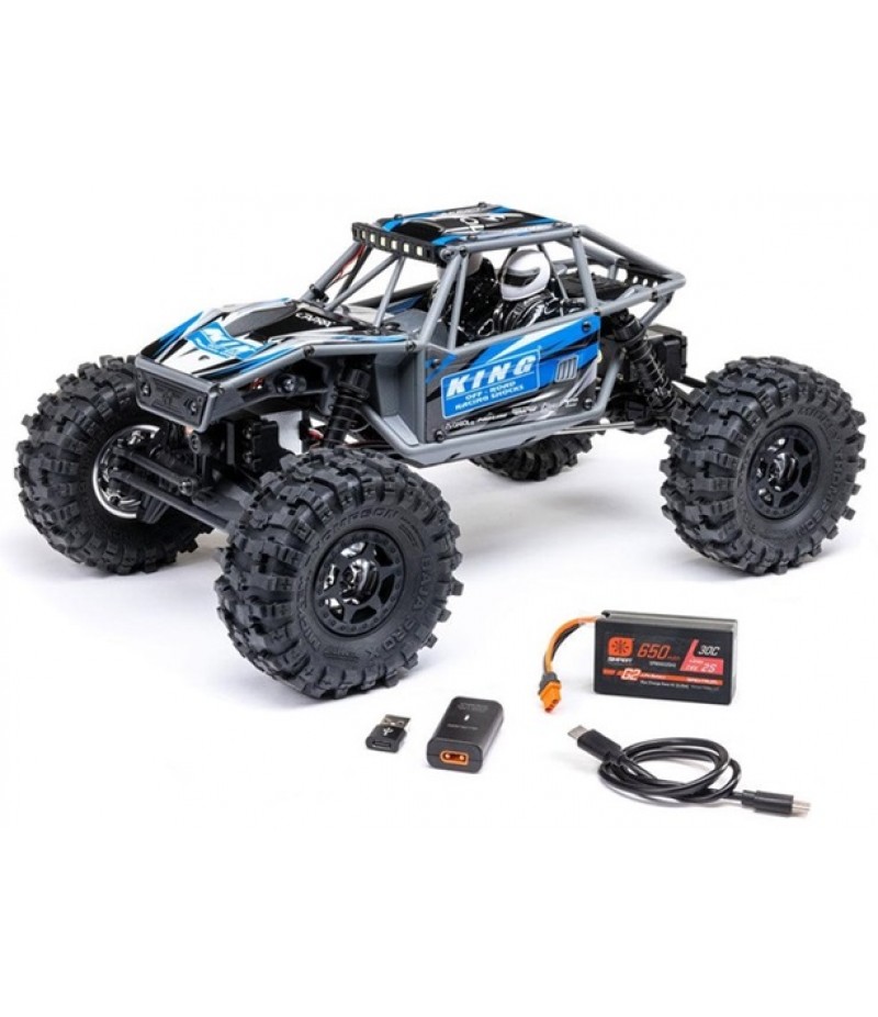 Axial UTB18 Capra 4WS 1/18 4X4 Trail Buggy RTR, Blue