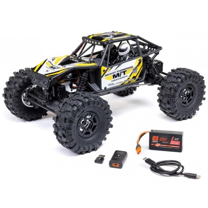 Axial UTB18 Capra 4WS 1/18 4X4 Trail Buggy RTR, Yellow