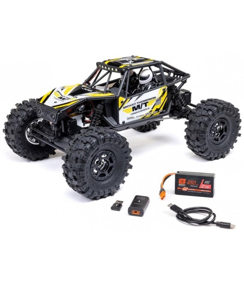 Axial UTB18 Capra 4WS 1/18 4X4 Trail Buggy RTR, Yellow