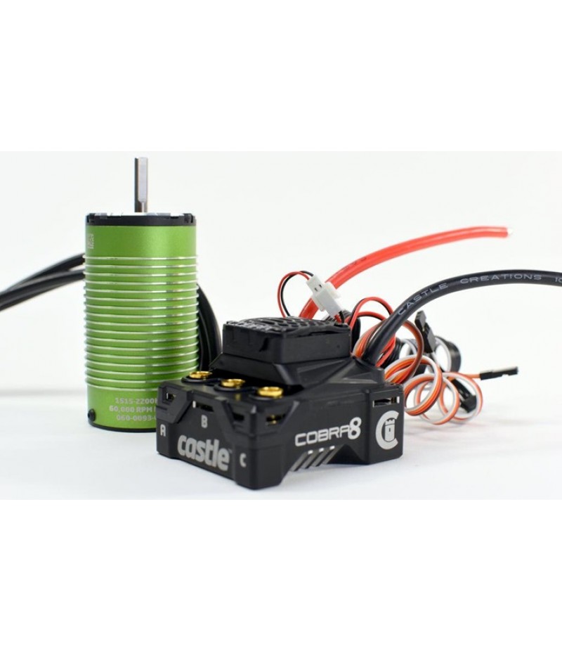 Castle Creations Cobra 8 25.2V Brushless ESC & 1515-2200kV Motor