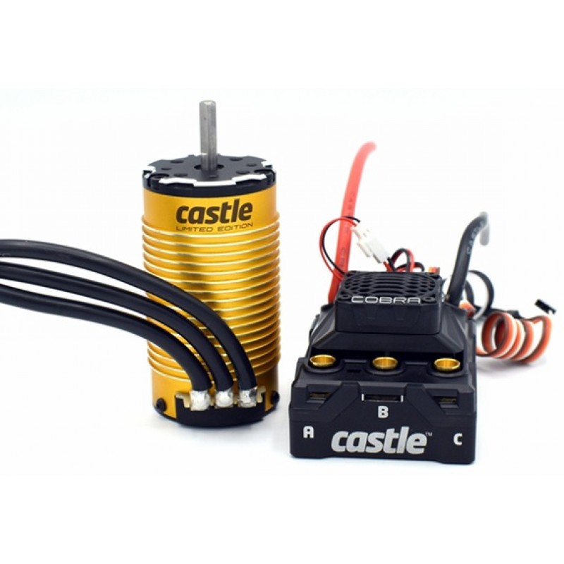 Castle Creations Cobra 8 25.2V ESC & 1515-2200kV Motor, Gold