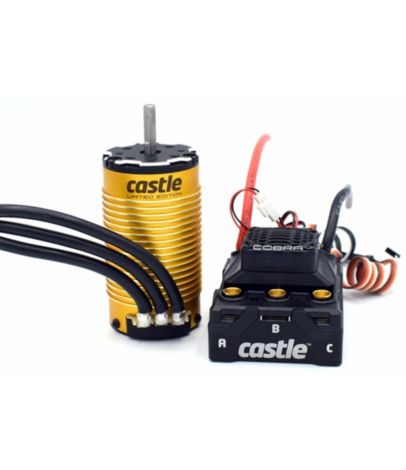 Castle Creations Cobra 8 25.2V ESC & 1515-2200kV Motor, Gold